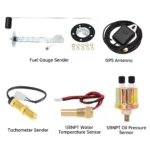 6 Gauge Set GPS Speedometer 120MPH Tachometer Fuel  Level Water Temp Volt Meter Oil Pressure with Sender Sensor - Image 6