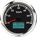 85mm Digital Speedometer Reset Seven Color LED Light Universal Odometer Motorcycle Meter