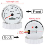 4-3/8 110mm GPS Speedometer 0-120MPH Gauge for Motorcycles Boat Car Waterproof - Image 5