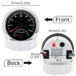 5 Gauge Set 85mm GPS Speedometer 160MPH With Tachometer 52mm Fuel Level Water Temp Oil Pressure Volt - Image 2