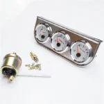 Hot Sale Car Modification 52mm Water Temp Gauge + Voltmeter + Oil Pressure Gauge Three-in-one Combination Meter 2 Inc - Image 4