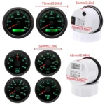 85mm 52mm Classic Series Red Needle Gauge Kit 6 Meter Contain Electrical Speedometer Tachometer Water Temp Volt - Image 2