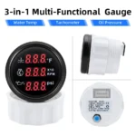 52mm 3-in-1 Multi-Functional Oil Pressure Fuel Level Water Temp Gauge 9-32V for Car Motorcycle Tractor Truck - Image 5
