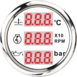 52mm OBD2 Ultra Boost Water Temp Gauge Mount Booster Voltage Liquid Display Dash Meter - Image 6