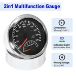 Hot Universal Car Truck  Board Waterproof 52mm Fuel Auto Meter Gauge and 85mm GPS Speedometer - Image 3