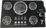 7 Backlight Boat Multi-function Gauge With LCD Screen Gauge Panel Gauge 5 in 1 - Image 2