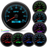 110mm Waterproof GPS Speedometer 0-80MPH 110mm Tachometer 8000RPM Gauge for Boat - Image 3