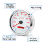 110mm Waterproof GPS Speedometer 160MPH Tachometer 8000RPM 2 Gauge SET for Boat - Image 4