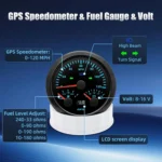 3in1 GPS Speedometer Fuel Gauge Voltmeter 3in1 Tachometer Oil Pressure Gauge Water Temperature 7 Color for Marine Car Auto - Image 3