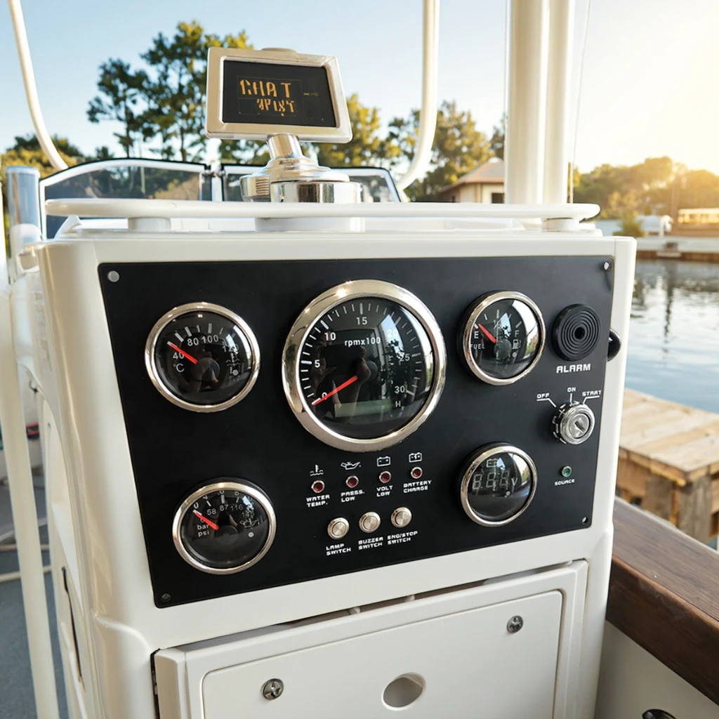 Hff3739cddd6c43dbb229d89776de828cg.webp Marine Outboard Instrument Dash Cluster Boat Gauge Panel - Image 1