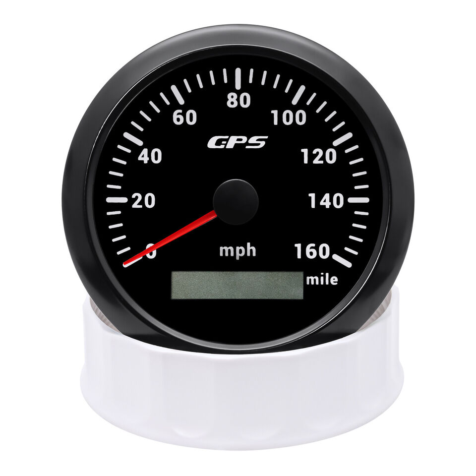 S03393608106349e7b91bce7fc4d538a4F.jpg Hot Sale 12V/24V 85mm Marine Boat Odometer GPS Speedometer - Image 1