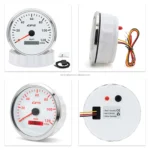 85mm 3 3/8 Inch Electrical Auto Meter Needle Black Speedometer 80 MPH ODOMETER - Image 5