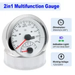 85mm Electrical GPS Multi-function Speedometer Tachometer Indicator Lights Marine Gauge Motorcycle Car - Image 5