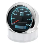 Waterproof 85mm With Backlight Digital Hour Meter 0-6000 RPM Gauge Tachometer - Image 3