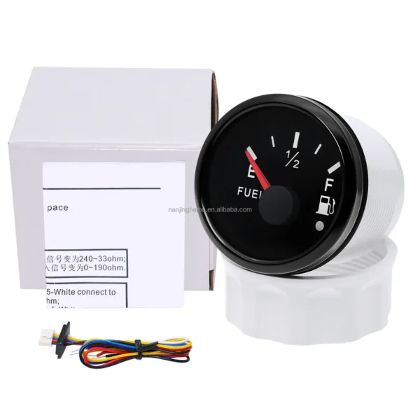 Universal 52mm 0-190Ohm Pointer Fuel Level Gauges E-F Fuel Level Meter
