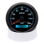 Hot Sale 12V/24V  85mm Marine Boat Odometer GPS Speedometer - Image 2