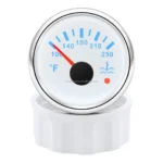 52mm 2inch Electrical Auto Meter Needle Warning Light White Faceplate Water Temp Gauge - Image 4