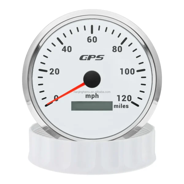 85mm 3 3/8 Inch Electrical Auto Meter Needle White Speedometer 120 MPH