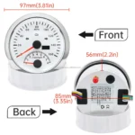 85mm Electrical GPS Multi-function Speedometer Tachometer Indicator Lights Marine Gauge Motorcycle Car - Image 3